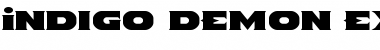 Indigo Demon Expanded Expanded Font