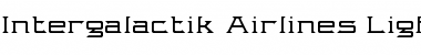 Intergalactik Airlines Light Regular Font