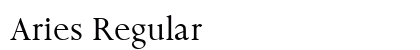 Aries Regular font free download