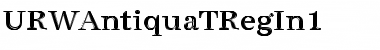 URWAntiquaTRegIn1 Regular Font