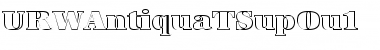 URWAntiquaTSupOu1 Regular Font