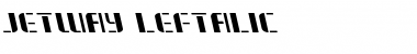 Jetway Leftalic Italic Font