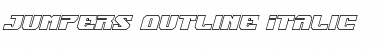 Jumpers Outline Italic Outline Italic Font