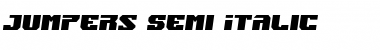 Jumpers Semi-Italic Semi-Italic Font