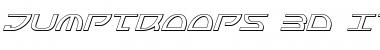 Jumptroops 3D Italic Italic Font