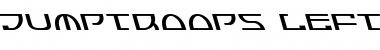 Jumptroops Leftalic Italic Font