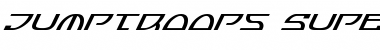 Jumptroops Super-Italic Italic Font