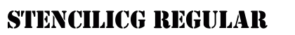 StencilICG Regular font free download