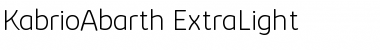 Kabrio Abarth ExtraLight Font