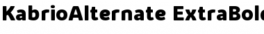 Kabrio Alternate ExtraBold Font
