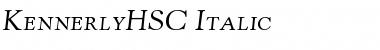 KennerlyHSC-Italic Italic Font