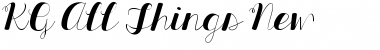 KG All Things New Regular Font