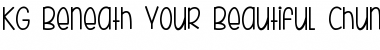 KG Beneath Your Beautiful Chunk Regular Font