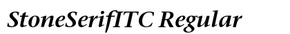 StoneSerifITC Regular font free download