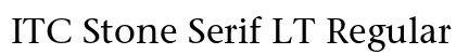 ITC Stone Serif LT Regular Preview