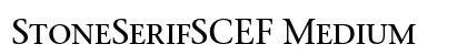 StoneSerifSCEF Medium font free download