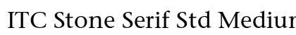 ITC Stone Serif Std Medium Preview