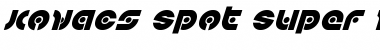 Kovacs Spot Super-Italic Font