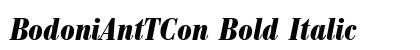 BodoniAntTCon Bold Italic Font Preview