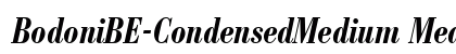BodoniBE-CondensedMedium MediumItalic preview