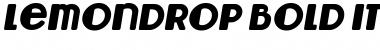 Lemondrop Bold Italic Font
