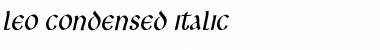Leo-Condensed Italic Font