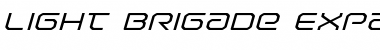 Light Brigade Expanded Italic Expanded Italic Font