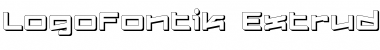 Logofontik 4F Extruded Regular Font