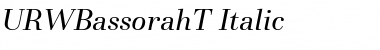 URWBassorahT Italic Font