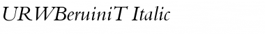 URWBeruiniT Italic