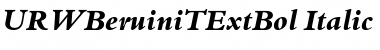 URWBeruiniTExtBol Italic Font