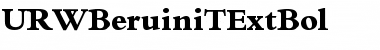 URWBeruiniTExtBol Regular Font