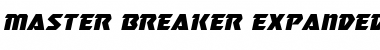 Master Breaker Expanded Italic Expanded Italic Font