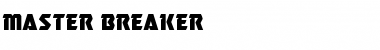 Master Breaker Regular Font