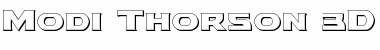 Modi Thorson 3D Regular Font