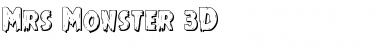 Mrs. Monster 3D Regular Font
