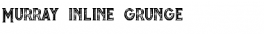 Murray inline grunge Regular Font