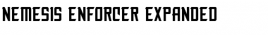 Nemesis Enforcer Expanded Expanded Font