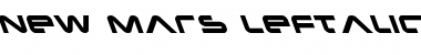 New Mars Leftalic Italic Font
