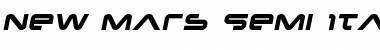Download New Mars Semi-Italic Font