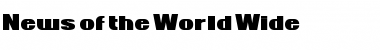 News of the World Font