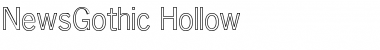 NewsGothic Hollow Font