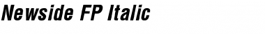 Newside FP Italic Font