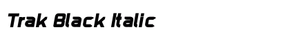 Trak Black Italic font free download