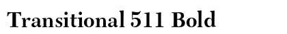 Transitional 511 Bold font free download