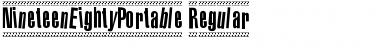 1980 Portable Regular Font