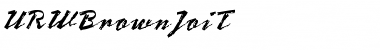 URWBrownJoiT Regular Font