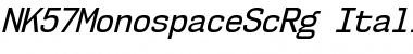 NK57 Monospace Semi-Condensed Italic