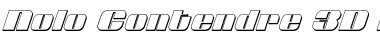 Download Nolo Contendre 3D Italic Font