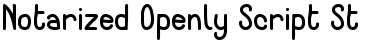 Notarized Openly Script St Regular Font